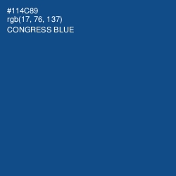 #114C89 - Congress Blue Color Image