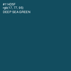 #114D5F - Deep Sea Green Color Image