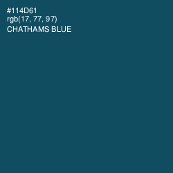 #114D61 - Chathams Blue Color Image