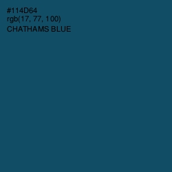 #114D64 - Chathams Blue Color Image