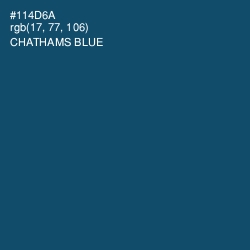#114D6A - Chathams Blue Color Image