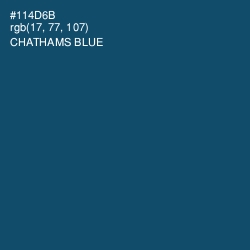 #114D6B - Chathams Blue Color Image