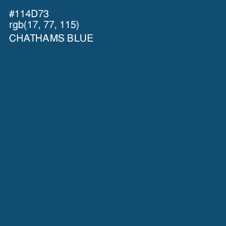 #114D73 - Chathams Blue Color Image