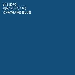 #114D76 - Chathams Blue Color Image