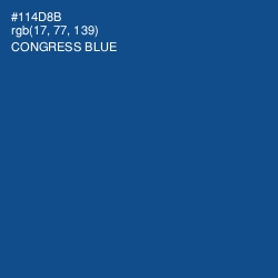 #114D8B - Congress Blue Color Image