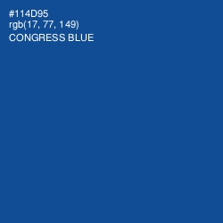 #114D95 - Congress Blue Color Image
