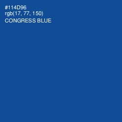 #114D96 - Congress Blue Color Image