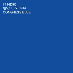 #114D9C - Congress Blue Color Image