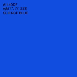 #114DDF - Science Blue Color Image