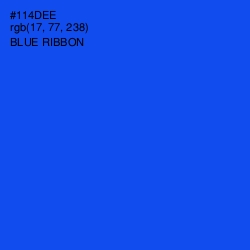 #114DEE - Blue Ribbon Color Image