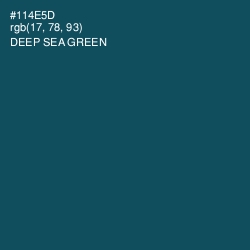 #114E5D - Deep Sea Green Color Image