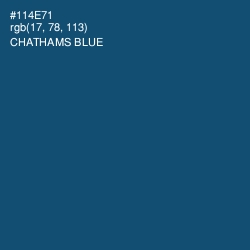 #114E71 - Chathams Blue Color Image