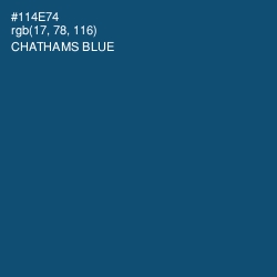 #114E74 - Chathams Blue Color Image