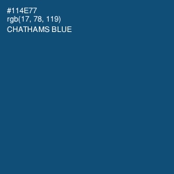 #114E77 - Chathams Blue Color Image