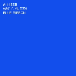 #114EEB - Blue Ribbon Color Image