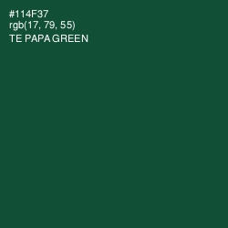 #114F37 - Te Papa Green Color Image