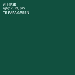 #114F3E - Te Papa Green Color Image