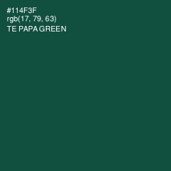 #114F3F - Te Papa Green Color Image