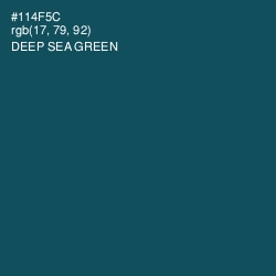 #114F5C - Deep Sea Green Color Image