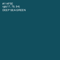 #114F5E - Deep Sea Green Color Image