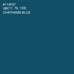#114F67 - Chathams Blue Color Image