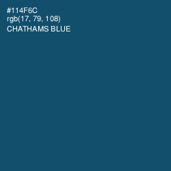 #114F6C - Chathams Blue Color Image