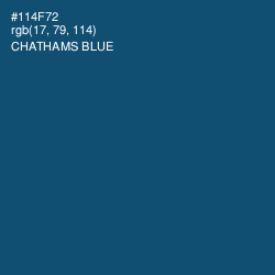 #114F72 - Chathams Blue Color Image