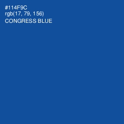 #114F9C - Congress Blue Color Image