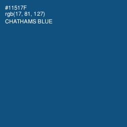 #11517F - Chathams Blue Color Image