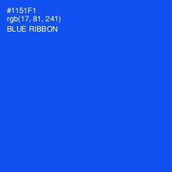 #1151F1 - Blue Ribbon Color Image