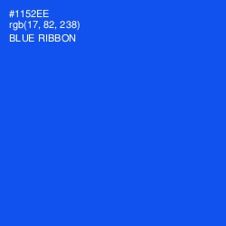 #1152EE - Blue Ribbon Color Image