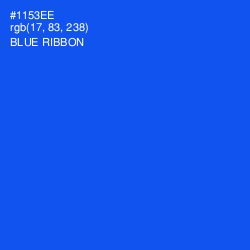 #1153EE - Blue Ribbon Color Image