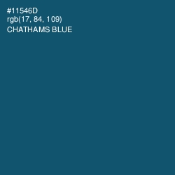 #11546D - Chathams Blue Color Image