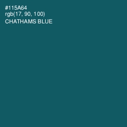 #115A64 - Chathams Blue Color Image