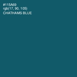 #115A69 - Chathams Blue Color Image