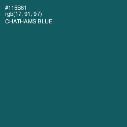 #115B61 - Chathams Blue Color Image