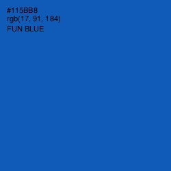 #115BB8 - Fun Blue Color Image