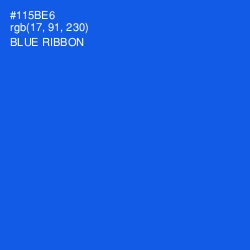 #115BE6 - Blue Ribbon Color Image