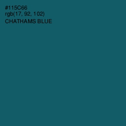 #115C66 - Chathams Blue Color Image