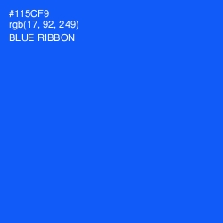 #115CF9 - Blue Ribbon Color Image