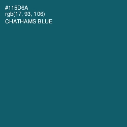 #115D6A - Chathams Blue Color Image
