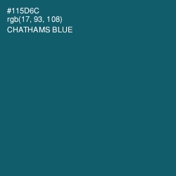 #115D6C - Chathams Blue Color Image