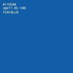 #115DA8 - Fun Blue Color Image