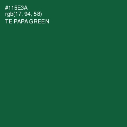 #115E3A - Te Papa Green Color Image