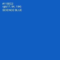 #115EC2 - Science Blue Color Image