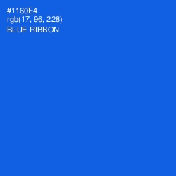 #1160E4 - Blue Ribbon Color Image