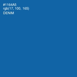 #1164A5 - Denim Color Image
