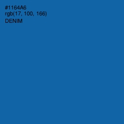 #1164A6 - Denim Color Image