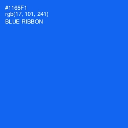 #1165F1 - Blue Ribbon Color Image