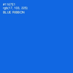 #1167E1 - Blue Ribbon Color Image